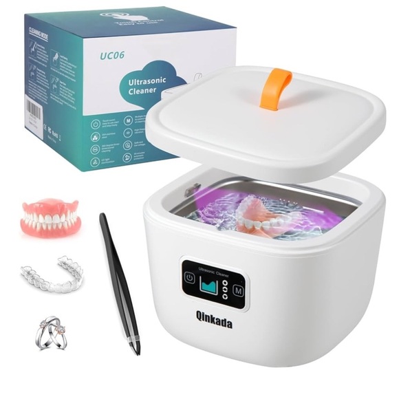 🆕 Qinkada Multipurpose Ultrasonic 45kHz Cleaner Black - Picture 3 of 13